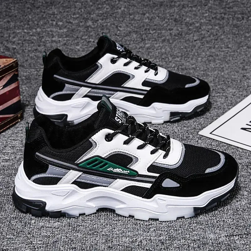 Men's Breathable Mesh Running Sneakers  Running Shoes Outdoor Anti-skid Sports Running Shoes Men Fashion Sports Shoes 2024