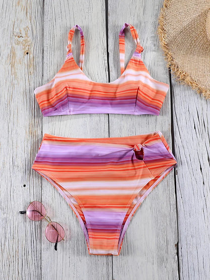 Printed Swimwear  Swimsuits Bandage Bikini Sets Summer Bikinis High Cut Biquinis New Beachwear Low Waist Swimsuit