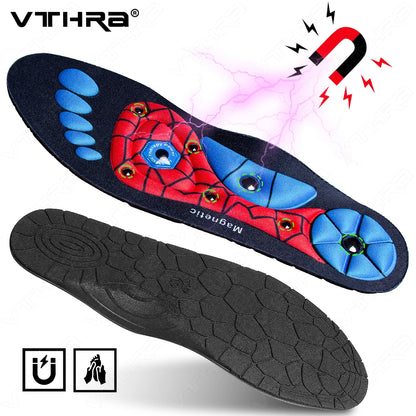 1 Pair Magnetic Therapy Foot Acupressure Insoles Men Women Magnet Massage Sports Cushion Inserts Comfort Soles Relaxation Insole