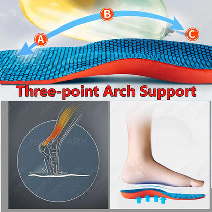 EVA Sports Insoles for Basketball Shoes Man Woman Arch Support Plantar Fasciitis Foot Support Orthopedic Shock Absorbing Insoles