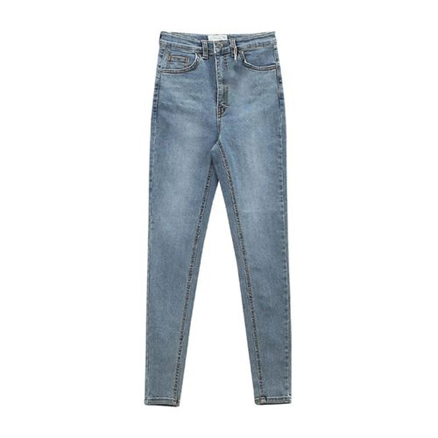 Popular  Denim Pants Summer Pure Color All Match Jeans Slim Female Pencil Jeans for Dating