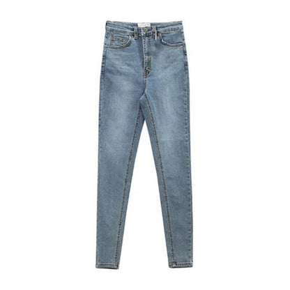 Popular  Denim Pants Summer Pure Color All Match Jeans Slim Female Pencil Jeans for Dating