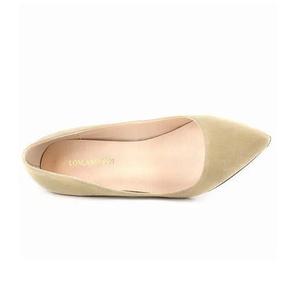 Spring and Autumn 2025 Women Pumps 5cm High Heels Solid Color Breathable Rubber Non slip Sole Latex Insole Work Wedding Shoes