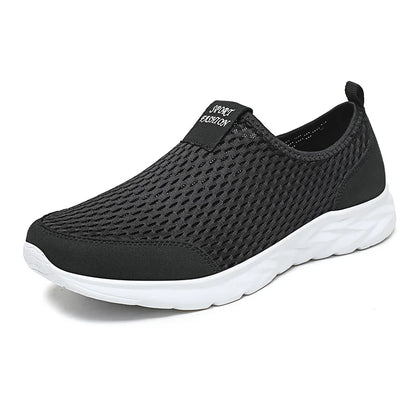 YRZL Men's Sneakers Breathable Mesh Men Casual Shoes Outdoor Non-Slip Big Size Loafers Walking Lightweight Male Tennis shoes