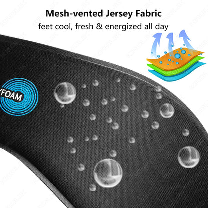Sport Running Soft Insoles For Feet Memory Foam Orthopedic Pad Shock Absorption Deodorization Insert Plantar Fasciitis Sole 31cm