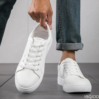 Men's soft soled fashionable business sports shoes spring autumn casual fashion versatile simple comfortable white shoes