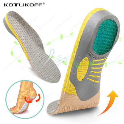 Upgrade Orthotic Gel Insoles Orthopedic Flat Foot Health Sole Pad For Shoes Insert Arch Support Pad For Plantar Fasciitis Unisex