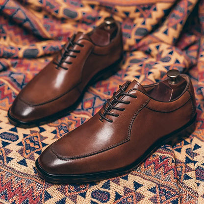 Men Casual Shoes Retro Zipper Men Formal Shoes Office Business High Quality Men Party Wedding Casual Shoes