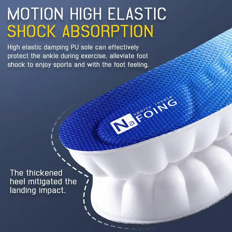 One Pair Pu Insole Super Soft,Long Standing Arch Support,Thickened Shock Absorption Insole