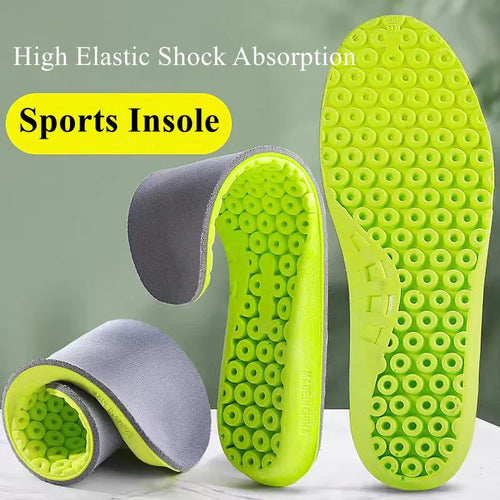 New Sport Insoles for Shoes Men Women Comfortable Baskets Running Insole for Feet Elastic Shock Absorption Memory Foam Shoe Sole
