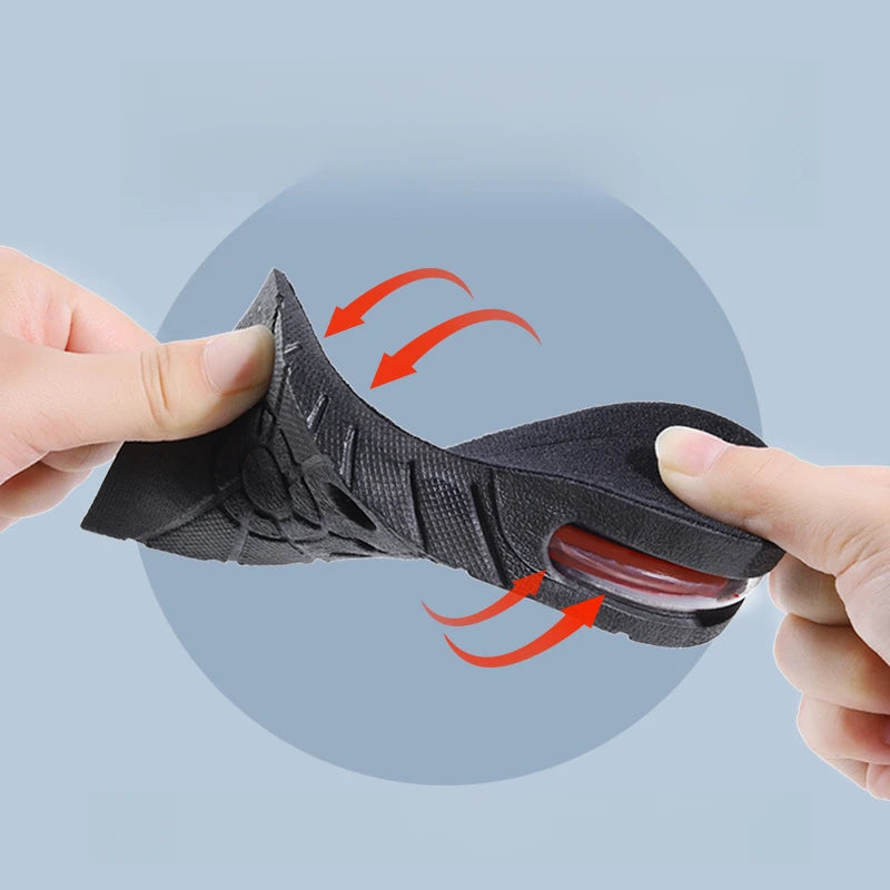 Elevator Insoles for Men and Women Height Increase Shoe Inserts Comfortable Air Cushion Heel Lift Pads for Foot Support