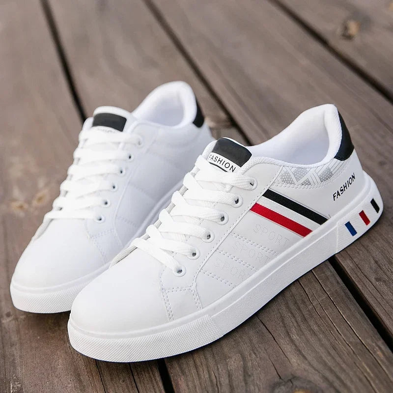Casual Sneakers New Fashion Lace-up White Shoes Student Comfort Sports Plus Size Vulcanized Shoes