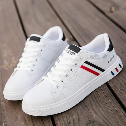 Casual Sneakers New Fashion Lace-up White Shoes Student Comfort Sports Plus Size Vulcanized Shoes