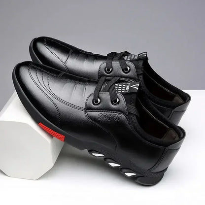 Men's Casual Leather Shoes Spring 2025 Men's Shoes Comfortable Silp on Work Shoes Male Soft Non-slip Loafers Summer Flat Shoes