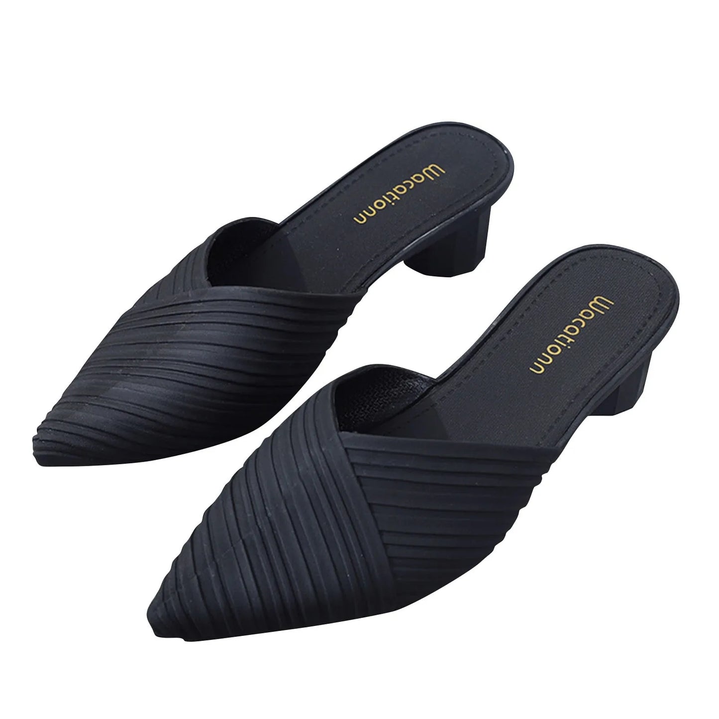 Women'S Summer Pointed Toe Sandals Low Heeled Sandals Women'S Summer Casual Fashion Sandals Anti-Odor And Non-Slip