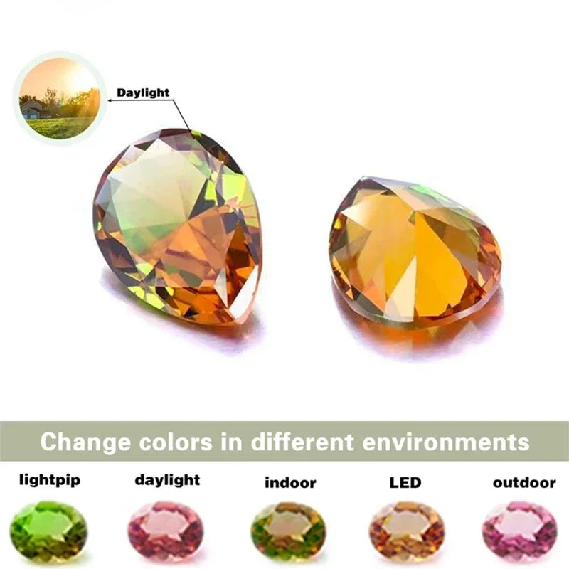 Color-changing Sudan Stone Nartual Tourmaline Stainless Steel Belt Bracelet Zultanite Quartz Bangle Exquisite Women Jewelry