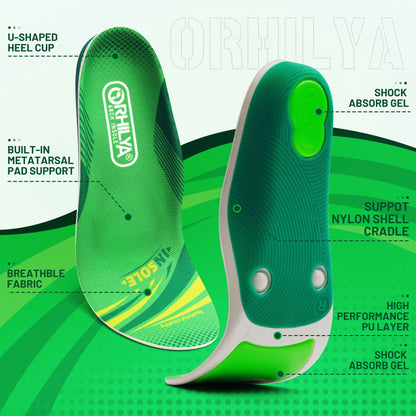 【Pain Relief Essential】Durable Arch Support Insole - Long-Lasting Relief for Plantar Fasciitis, Heel Pain & Shin Splints