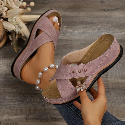 Shoes Sandals Women Summer Open Toe Sandals Woman Casual Women's Sandals Plus Size Ladies Shoes Slip On Female Footwear Slipper