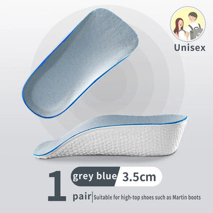 1.5/2.5/3.5 Cm Arch Support Height Increase Insoles Light Weight Soft Elastic Lift Soft Elastic Lifting For Men Women Shoes Pads