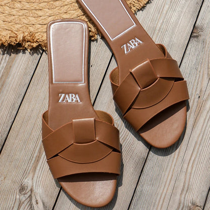 Luxury Designer Women Sandals  New Woven with Comfortable Women's Sandals Casual Bottom Summer Flat Woman Slippers