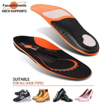 Orthopedic Insoles for Men Women Comfort Sneaker Flat Feet High Arch Support Shock Absorption BreathableCorrection Pads