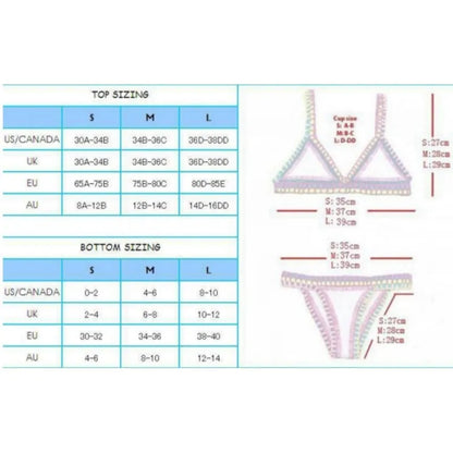 Sexy Bikinis Women Swimsuit Summer Neoprene Bikini Beach Wear Surf Biquini Female Swimwear Two Piece Brazilian Bathing Suit Hot