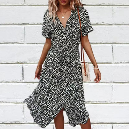 Independent Station Fast Selling Casual Vacation Style Spring Summer Sexy Wide Hem Skirt