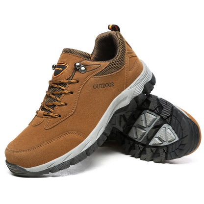 Autumn And Winter Hiking Shoes Men's Non-Slip Thick Sole Men's Travel Sports And Casual Shoes Outdoor Men's Shoes Large Size
