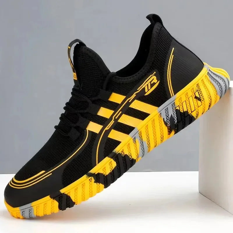 Men's sports shoes, comfortable tennis shoes, mesh surface, fly fabric, anti slip, men's tennis, big discounts, novelty