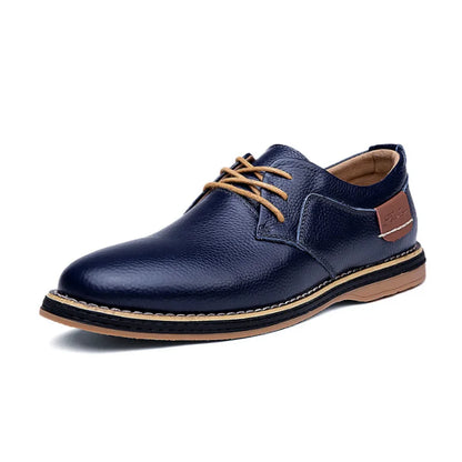 Genuine Leather Men Dress Shoes Oxfords Brogue Lace Up Italian Mens Casual Shoes Luxury Brand Moccasins Loafers Plus Size 38-48