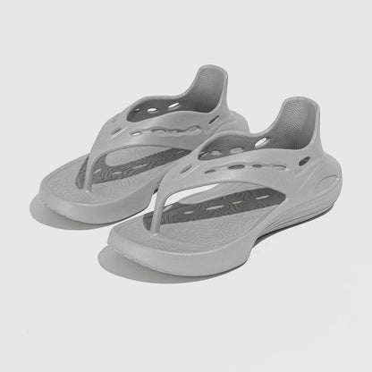Women's Sport Sandals Summer Flat Flip-Flops Comfortable Casual Slip-On Slippers Lightweight Platform Hollow Design Flip-flops