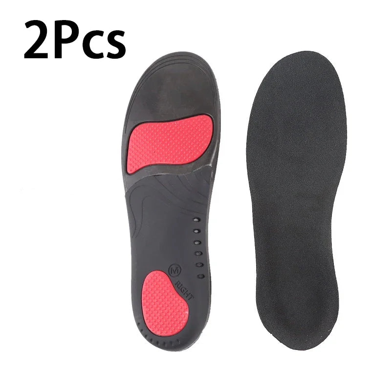 2/4PCS Plantar Fasciitis Insoles Flat Feet Arch Support Orthopedic Insoles GEL Shock Absorbing Soles Soft Elastic Sports Insoles