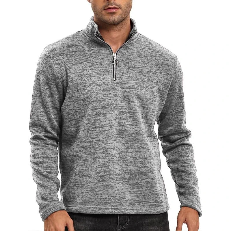 Autumn Men's Half Zipper Stand Collar Pullover Slim Fit Long Sleeve Casual Sweatshirts Long Sleeve Streetwear Tracksuit Men