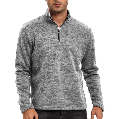 Autumn Men's Half Zipper Stand Collar Pullover Slim Fit Long Sleeve Casual Sweatshirts Long Sleeve Streetwear Tracksuit Men