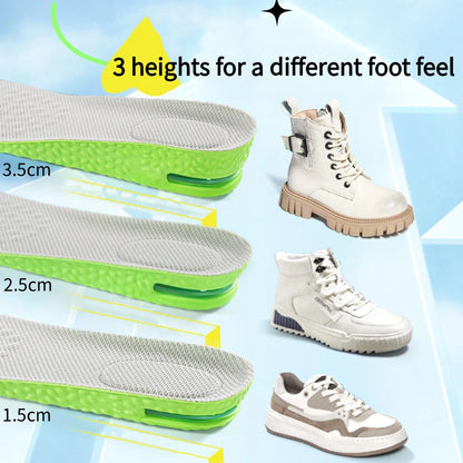 Height Increase Massage Insoles Insole Shock Absorbing