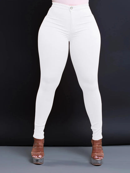 New Skinny Jeans for Spring and Summer.  Available in A Variety of Colors. Women's Casual High-waisted Denim Small Leg Pants