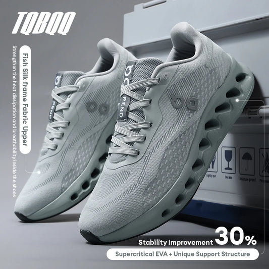 Men's Lightweight Running Shoes Anti-Slip Cushioning Breathable Mesh Sneakers for Jogging Gym Training Fitness Sport Walking