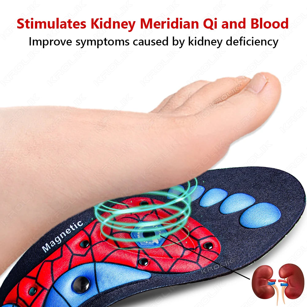 Magnetic Therapy Sports Medical Insoles Massage Foot Slimming Weight Loss Acupressure Insoles Health Care Anti-fatigue Shoe Pads