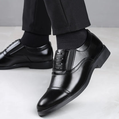High Quality Formal Business Men Dress Shoes Breathable Leather Men Casual Shoes Italian Luxury Brand Non-slip Men Driving Shoes
