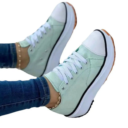 New Fashion Summer Women Casual Shoes Plus Size Sneakers for Women Platform Sport Shoes Female Lace Up Tennis Shoes Size