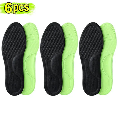 Sport Insoles for Shoes Sole Shock Absorption Deodorant Breathable Cushion Running Insoles for Feet Man Women Orthopedic Insoles