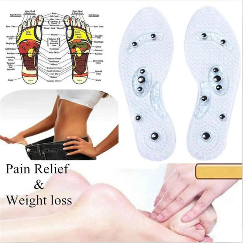 Magnetic Therapy Massage Insoles For Shoes Foot Acupressure Enhanced Magnetic Insole Point Therapy Feet Body Detox Pad Women Men