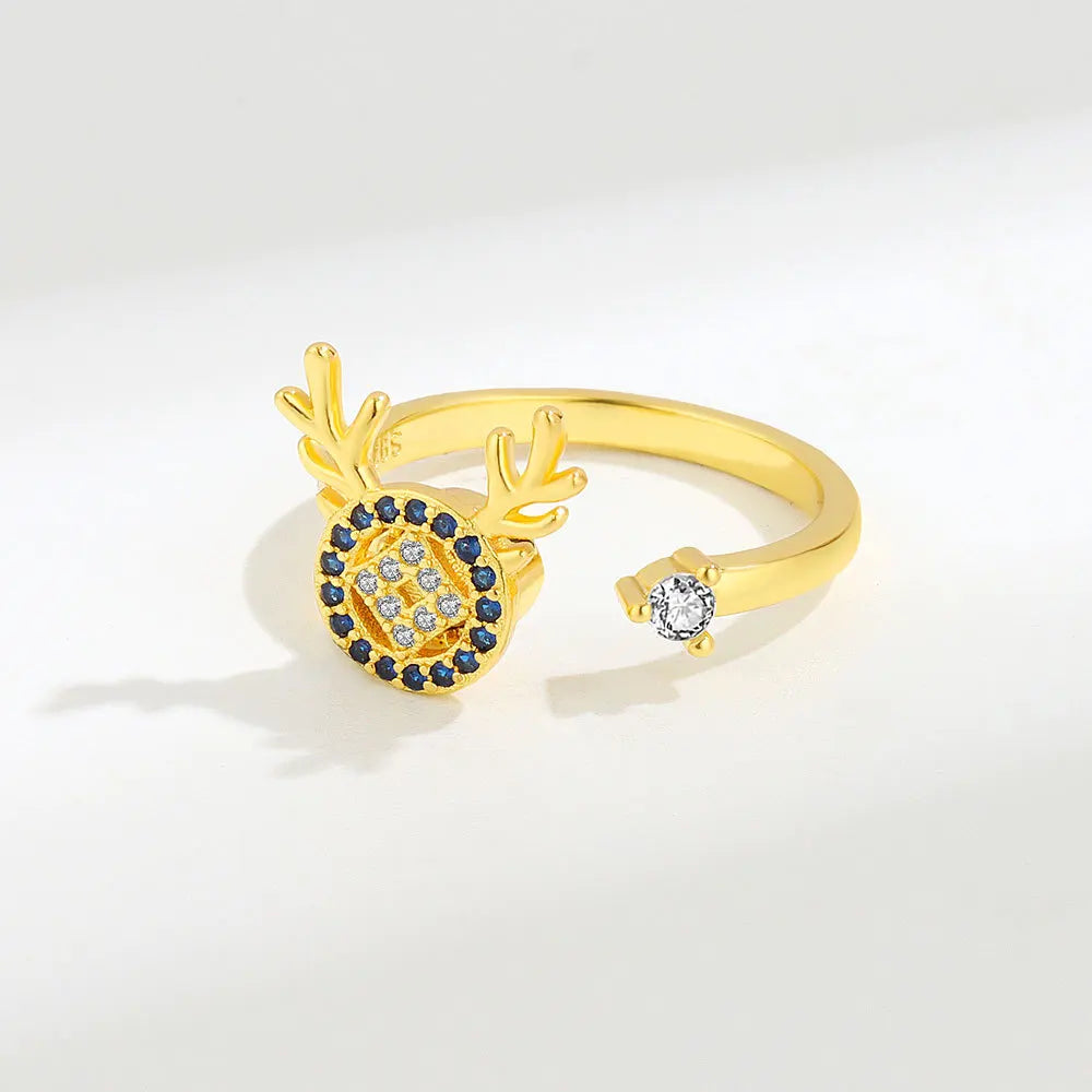 VENTFILLE 925 Sterling Silver Sunflower Diamond Zircon Rotatable Ring For Women Gift Relieve Stress Ring Jewelry Wholesale