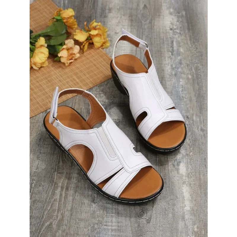 Summer Women Wedge Shoes Orthopedic Sandals Comfort Ladies Shoes Sandalias De Mujer Plus Size Lightweight Beach Sandals