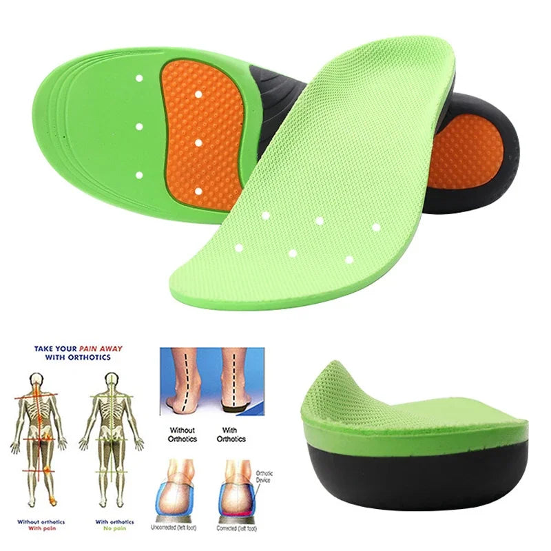 2/4PCS Plantar Fasciitis Insoles Flat Feet Arch Support Orthopedic Insoles GEL Shock Absorbing Soles Soft Elastic Sports Insoles