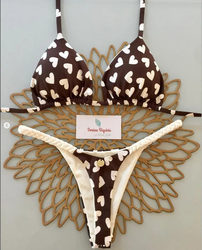 Swimwear Women Leopard Printed Sexy Bikini Set Striped Beachwear Summer Swimsuit Two-pieces Thong Bathing Suit Biquinis