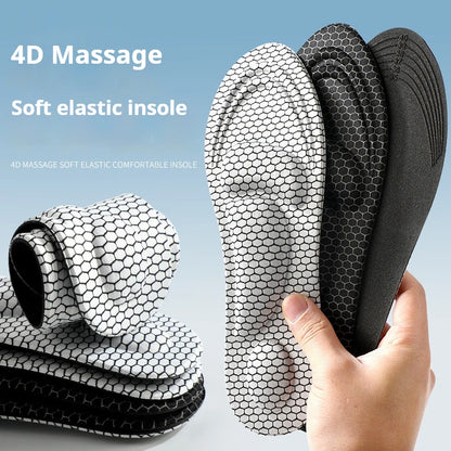 Insoles for Shoes Unisex 4D Memory foam Shock Absorption Shoe Sole Outdoor Running Sports Insole Graphene deodorizing Shoes Pads