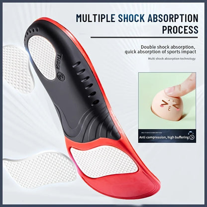 Premium Orthopedic Insoles for Feet PU Gel Shock Absorption Breathable Health Sole Pad Sport Arch Support Feet Pain Care Insole