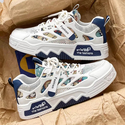 2025 Luxury Men's Vulcanized Shoes Summer Casual Sneaker for Men Outdoor Running Platform Designer Skateboard Tenis Masculino