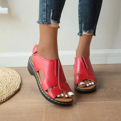 Summer Women Wedge Shoes Orthopedic Sandals Comfort Ladies Shoes Sandalias De Mujer Plus Size Lightweight Beach Sandals